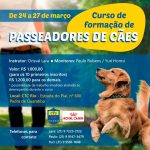 CURSO DE FORMAÇÃO DE PASSEADORES DE CÃES